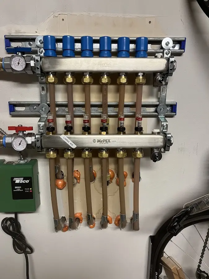 Plumber performing Gas Leak Detection at a residential property in Lowell